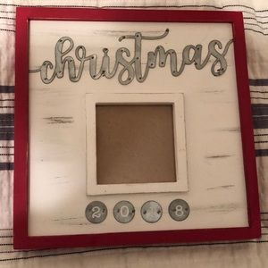 Christmas 2018 wooden picture frame